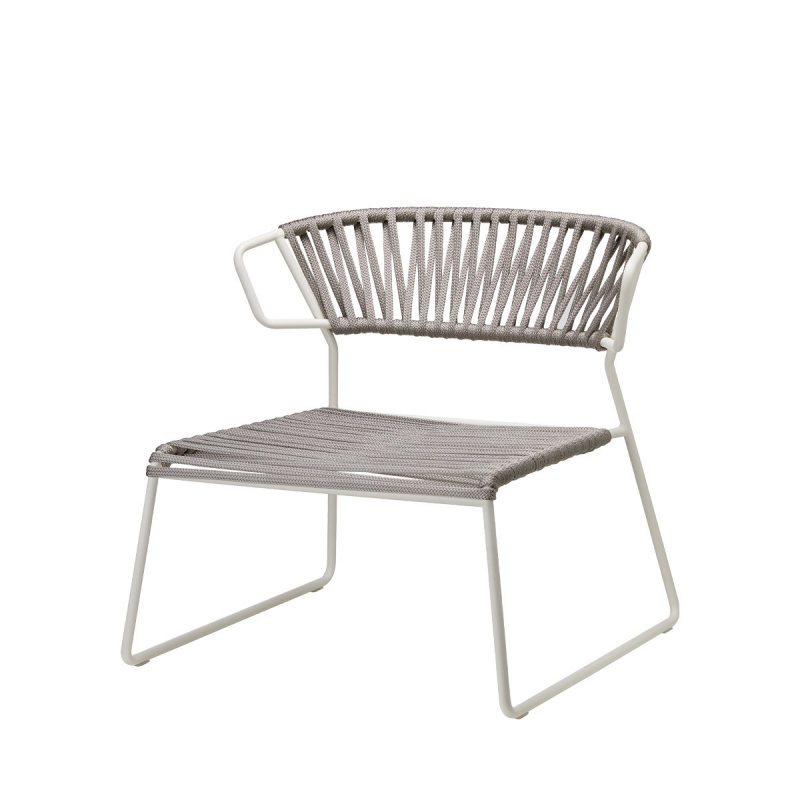 POLTRONA LISA LOUNGE FILO' CORDA NAUTICA MADE IN ITALY SCAB DESIGN