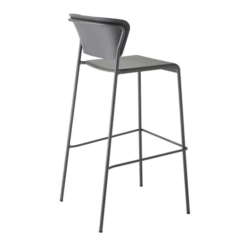 SET DUE SGABELLO LISA TECNOPOLIMERO HT 75CM SCAB DESIGN MADE IN ITALY