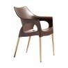 SET 4 SEDIE NATURAL OLA TECNOPOLIMERO SCAB DESIGN MADE IN ITALY