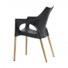 SET 4 SEDIE NATURAL OLA TECNOPOLIMERO SCAB DESIGN MADE IN ITALY