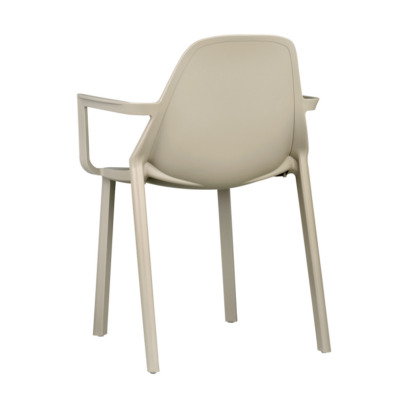 SET 4 POLTRONA PIU' CON BRACCIOLI TECNOPOLIMERO SCAB DESIGN MADE IN ITALY