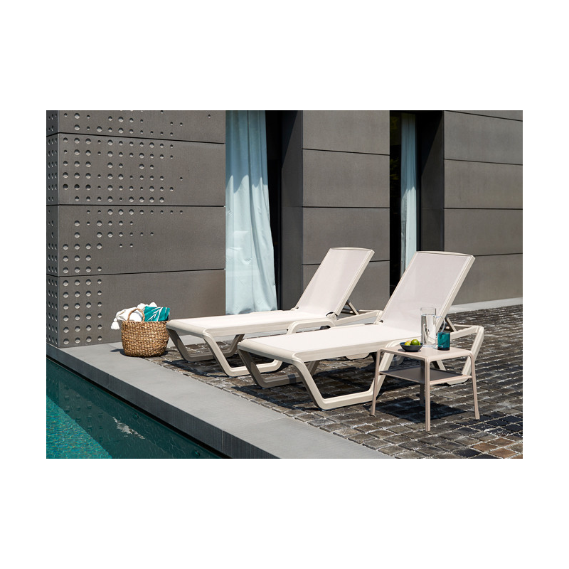 SET DUE TAVOLINI VELA TECNOPOLIMERO SCABDESIGN MADE IN ITALY