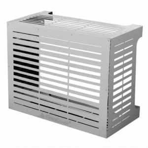 Copricondizionatore copertura per climatizzatore LINEAR BIANCO in alluminio L86 x P44 x H68 cm