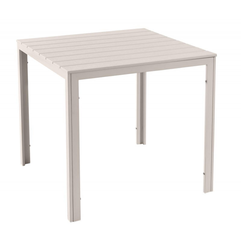 TAVOLO FISSO TORTORA CHIARO 78x78cm CASACOLLECTION