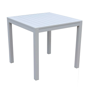 Tavolo alluminio sullivan bianco quadrocm90x90h75