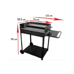 Zoom BARBECUE DOUBLE P XL 115x55,5x95h GMR TRADING
