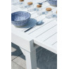 Set Tavolo Capannori + 6 Sedie Zara Alluminio Bianco Text Grigio Chiaro Moia