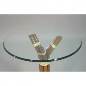 Top tavolo piano vetro tondo cm100x1,2