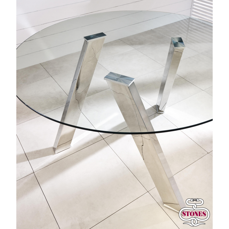 Rondo' STONES Tavolo Fisso 120 x 75 H cm