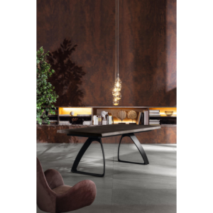 Zoom Bridge STONES Tavolo Fisso 90x160cm H76cm rovere termocotto