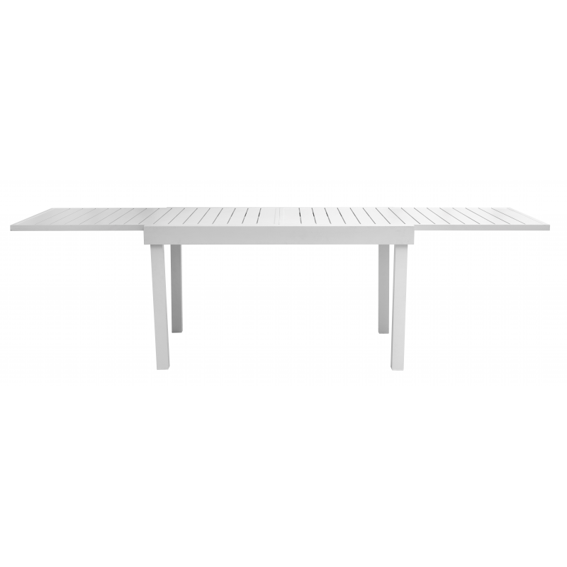 Set Tavolo Montecatini + 8 Sedie Regista Paros Alluminio Bianco/Text Grigio Chiaro Moia