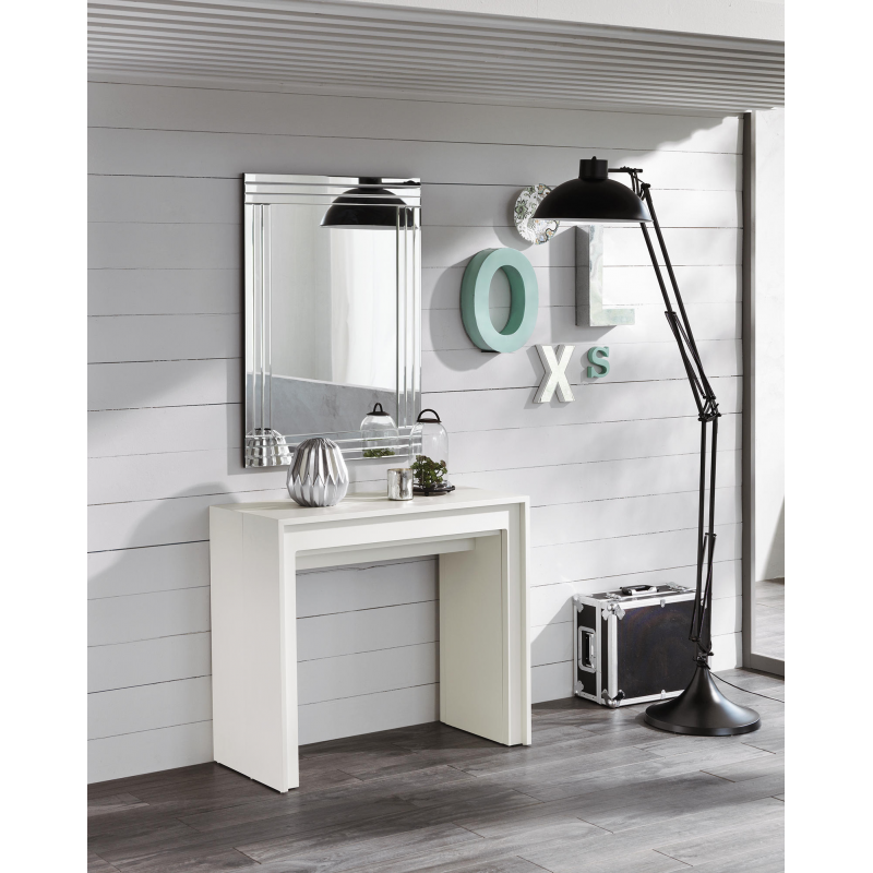 Pinocchio STONES Consolle Allungabile 42,5/302,5 x 76 H cm bianco