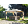 Set tende laterali MOIA di ricambio gazebo rettangolare 3 x 4 m