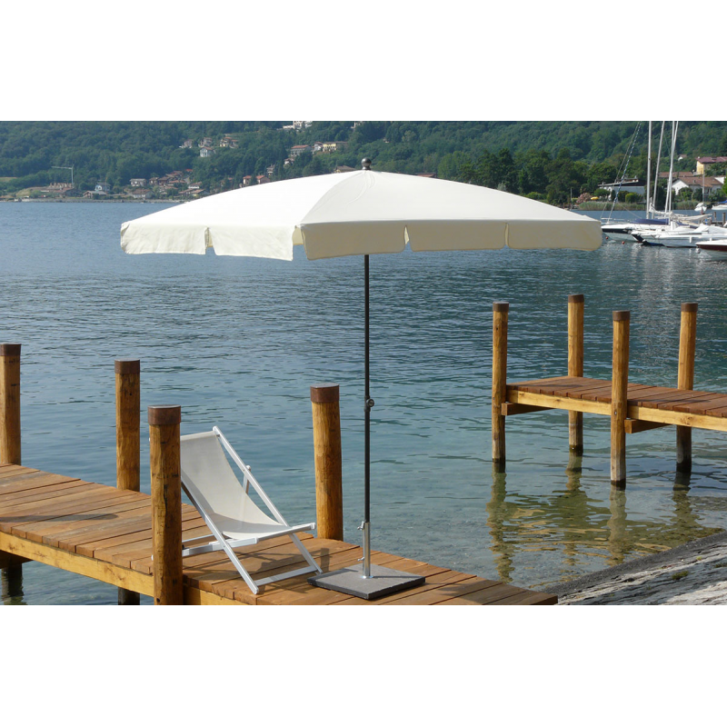 Ombrellone palo centrale Novara Made in Italy - 125 x 185 cm