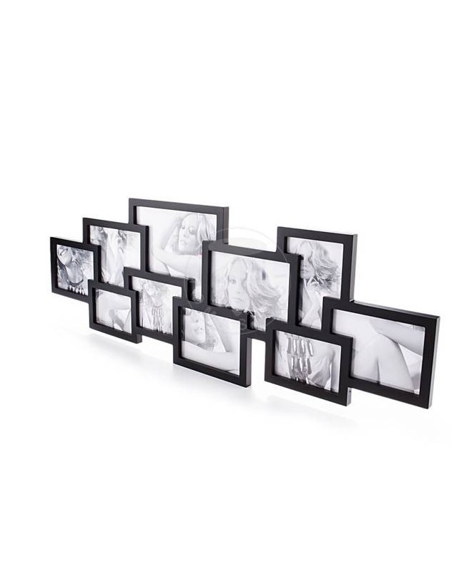 Portafoto da parete Collage per 10 foto - nero