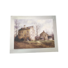 Quadro case di campagna rettangolare 50x40cm con cornice color argento