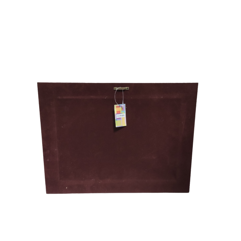 Quadro case di campagna rettangolare 50x40cm con cornice color argento