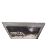 Quadro case di campagna rettangolare 50x40cm con cornice color argento