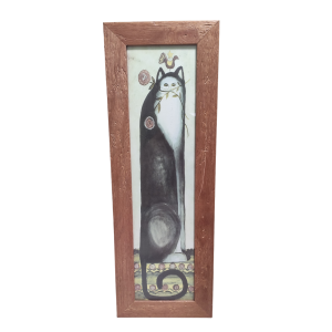 Zoom Quadro con stampa animali Gatti e Orsetti rettangolare 57x20cm