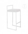 Sgabello in pelle sintetica Dodo h77 - set da 2 bianco