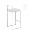 Sgabello in pelle sintetica Dodo h77 - set da 2 bianco