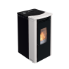 Orione stufa a pellet ventilata 9,1 kw bianco lucido Lincar