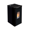 Orione stufa a pellet ventilata 9,1 kw nero lucido Lincar
