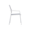 Set Tavolo Porto + 10 Sedie Zara Alluminio Bianco Moia