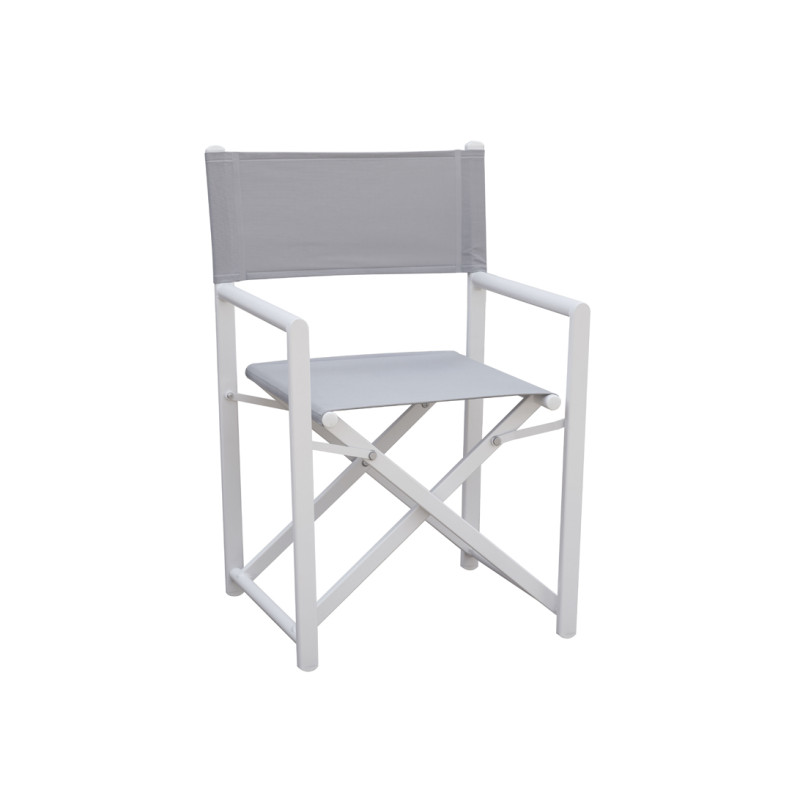 Set Tavolo Porto + 10 Sedie Regista Paros Alluminio Bianco