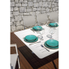 Set Tavolo Porto + 10 Sedie Regista Paros Alluminio Bianco