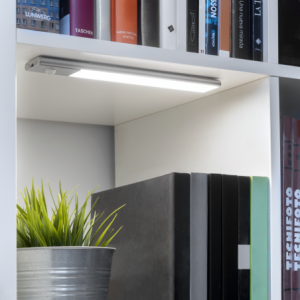 Zoom Luminaria LED Kaus ricaricabile tramite usb e con sensore di movimento, L 240 mm, Anodizzato opaco, Plastica e alluminio