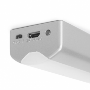 Luce LED Rigel ricaricabile via USB per l'interno dei cassetti con sensore di vibrazione, 1 W, Plastica, Verniciato alluminio