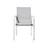 Set Tavolo Anzio + 8 Sedie Samo Alluminio Bianco Moia