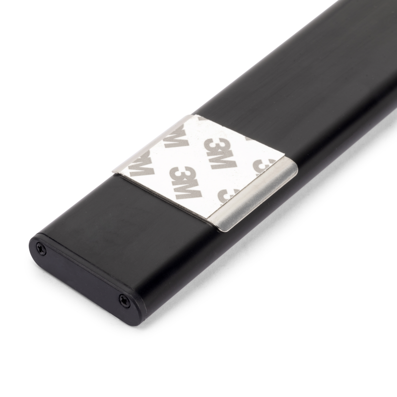 Applique LED Kaus Black ricaricabile via USB con sensore tattile di prossimità, 240mm, Verniciato nero