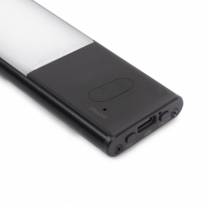 Applique LED Kaus Black ricaricabile via USB con sensore tattile di prossimità, 600mm, Verniciato nero