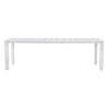 Set Tavolo Anzio + 8 Sedie Regista Paros Alluminio Bianco