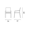 Set Tavolo Nettuno + 10 Sedie Zara Alluminio Bianco Moia
