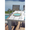 Set Tavolo Nettuno + 10 Sedie Regista Paros Alluminio Bianco