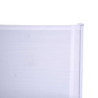 Poltrona alluminio bianca Sullivan con textilene 61x56x84 cm