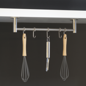 Zoom Porta presine Supra adesivo a 5 ganci, Acciaio inossidabile, Acciaio inossidabile.