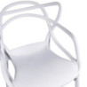 Sedia Polipropilene Aster Impilabile Bianco Cm 53x54h83