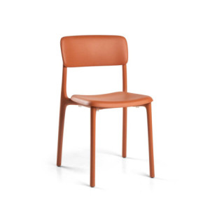 Sedia Polipropilene Poppy Terra Di Siena Cm 49,5x49h79,5