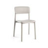 Sedia Polipropilene Poppy Grigio Cm 49,5x49h79,5
