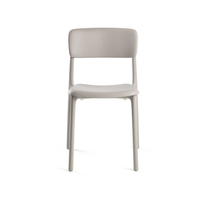 Sedia Polipropilene Poppy Grigio Cm 49,5x49h79,5