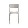 Sedia Polipropilene Poppy Grigio Cm 49,5x49h79,5