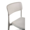 Sedia Polipropilene Poppy Grigio Cm 49,5x49h79,5