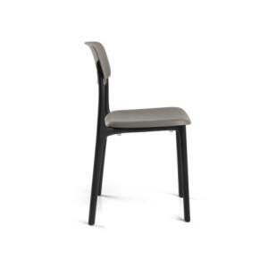 Zoom Sedia Polipropilene Poppy Grigio E Nero cm 49,5x49h79,5