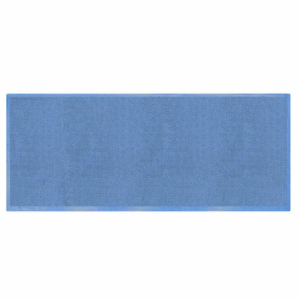Tappeto bagno trama semplice blu petrolio chiaro 100% cotone cm50x150