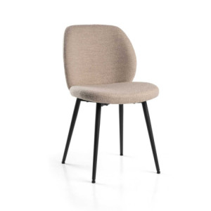 Sedia Glaede Tessuto Sabbia Struttura Metallo Cm 48x56h48,5/84,5