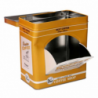 Scatola metallo giallo rettangolare cm16x9,6h17,5